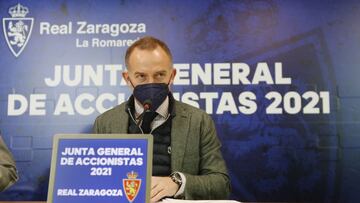 El presidente Christian Lapetra, durante la última Junta General de Accionistas.