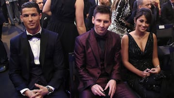 Cristiano y Messi en una gala de la FIFA