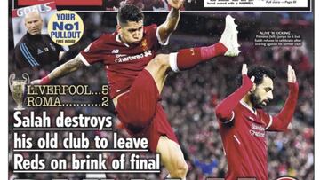 La prensa inglesa alucina con Salah.