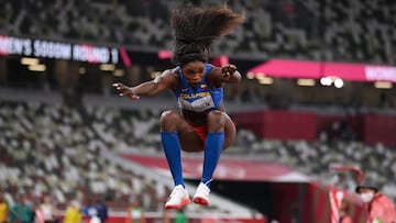 Caterine Ibargüen, atleta colombiana, clasificó a la final de salto triple con un registro de 14.37. Peleará con Yulimar Rojas, la gran favorita al oro
