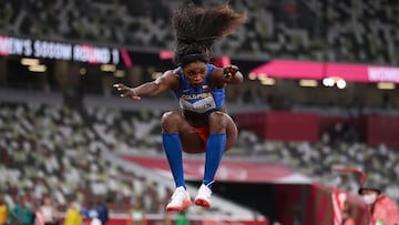 Caterine Ibarg&uuml;en, atleta colombiana, clasific&oacute; a la final de salto triple con un registro de 14.37. Pelear&aacute; con Yulimar Rojas, la gran favorita al oro