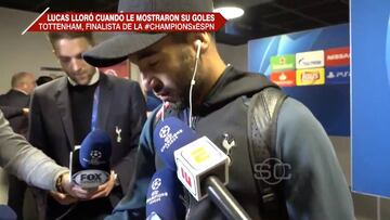 Las lágrimas de Lucas Moura al ver por primera vez su gol