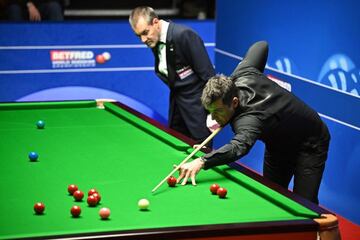 Ronnie O'Sullivan, en el partido ante Mark Allen.