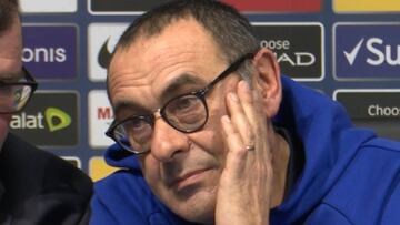 Sarri se explica tras no saludar a Guardiola en el final del partido