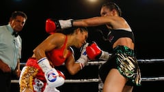 Joana Pastrana y Katia Guti&eacute;rrez durante su combate.