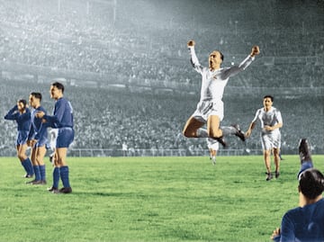 Delantero | Rendimiento: 392 partidos y 306 goles | Palmarés: cinco Champions League, ocho Ligas, una Copa del Rey y una Copa Intercontinental.