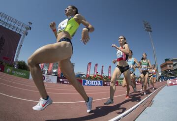 Campeonato de Espa?a de Atletismo que se est¨¢ disputando en el estadio Juan de la Cierva en Getafe.