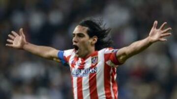 Falcao, durante la final de Copa ante el Madrid.