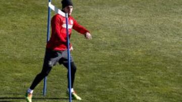 Koke, durante un entrenamiento.