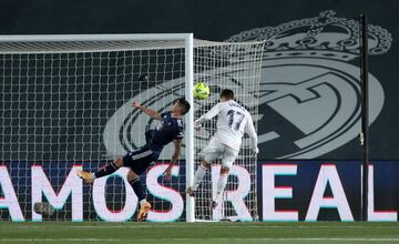 1-0. Lucas Vázquez marcó el primer gol.