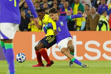 La Selección Colombia, ya clasificada para el Mundial Sub 20, empató 0-0 ante Brasil por la cuarta fecha del hexagonal final del Sudamericano. Gustavo Puerta falló penal y Jhojan Torres fue expulsado.