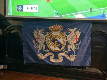 Bandera de la Peña Madridista Central London.