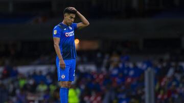 Guillermo Fern&aacute;ndez durante un partido con Cruz Azul.