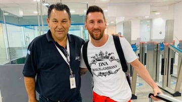 Messi llegó a Rosario para pasar las fiestas junto a su familia
