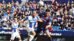 Braithwaite, durante el partido contra el Levante. 