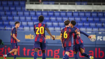 Barça 4 - Eintracht 3: resumen, goles y resultado del encuentro de Youth League