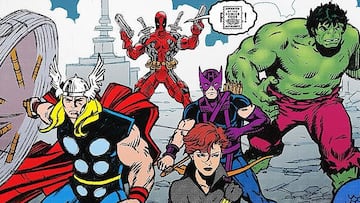 deadpool lobezno artwork marvel comics vengadores