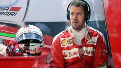 Vettel volvió a tener un toque con Kvyat.