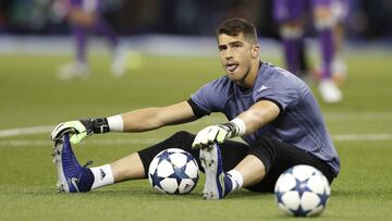 Rubén Yáñez, portero del Real Madrid.