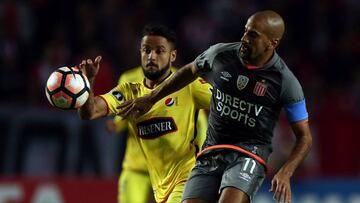 Juan Sebastián Verón en su regreso a las canchas.