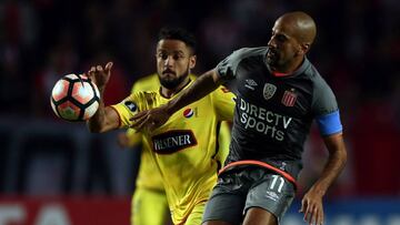 Juan Sebasti&aacute;n Ver&oacute;n en su regreso a las canchas.