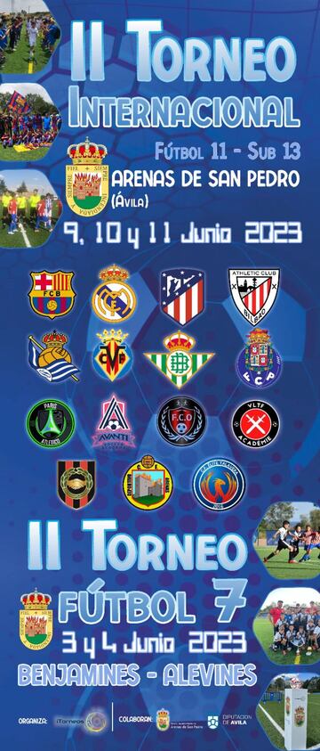 Cartel del II torneo Ciudad de Arenas Sub-13.