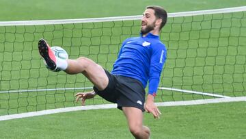 Yeray en acci&oacute;n en Lezama.