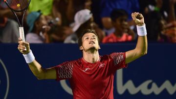 Pablo Carre&ntilde;o se llev&oacute; la victoria ante Peter Gojowczyk.