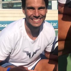 Nadal, sorprendido con el tatuaje de un futbolista portugués