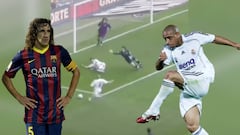 That Roberto Carlos shot "nearly took my head off" recalls Puyol