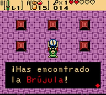 Oracle of Ages es un título con mazmorras realmente exigentes y desafiantes. Daremos más de una y de dos vueltas para conseguir dar con la solución, y ciertos jefes finales la verdad es que son complicados. Como todo Zelda, el ensayo error en el primer caso y aprender los patrones en los grandes enemigos son dos factores vitales para poder avanzar. Las mazmorras se estructuran con la presencia clásica de objetos nuevos que añadimos a nuestro inventario y la presencia de tres elementos clave: la brújula, el mapa de turno y las llaves que nos permiten avanzar.  Encontrar y descubrir cofres será también una de nuestras tareas habituales mientras eliminamos enemigos y encajamos rompecabezas. Ages es más complejo en mazmorras, y también más pulido a nivel de historia y giros, siempre sin desmerecer Seasons que tiene sus propias virtudes. Además, no debería entenderse un juego sin el otro. Y viceversa.