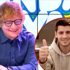 Morata sorprende a Ed Sheeran en Los 40 cantando uno de sus temas