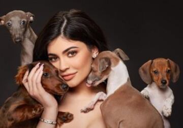 La pequeña de las Kardashian, Kylie Jenner, es una amante de los perros. Hace unas semanas presumió en Instagram de los suyos con esta imagen a la que calificó textualmente como "Foto favorita de todos los tiempos lol".