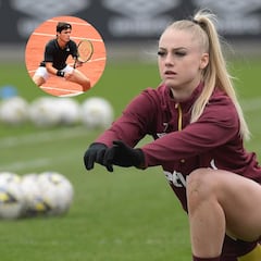 El guiño del hermano de Tsitsipas a Alisha Lehmann