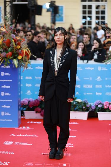  Carolina Yuste durante el 2025 Málaga Film Festival. 
