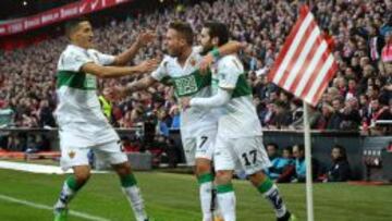 El Elche, segundo colista que logra ganar en San Mamés