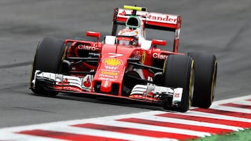 Raikkonen en Austria con el Ferrari.