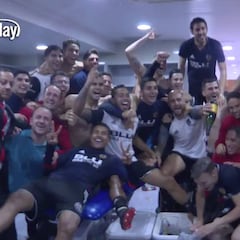 El Valencia ya es de Champions: fiestón por todo lo alto en el vestuario