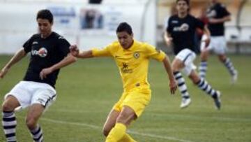 Machado, en el partido de ayer ante Sesiones AFE.