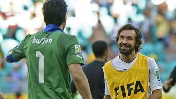 Andrea Pirlo y Gianluigi Buffon.