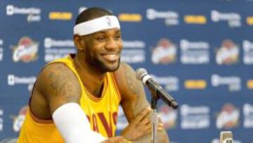 Lebron James tras su primer entrenamiento con los Cavs