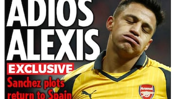 Seg&uacute;n Daily Star, Alexis S&aacute;nchez podr&iacute;a regresar a la liga espa&ntilde;ola.