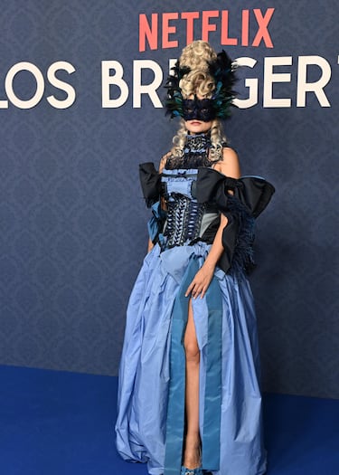 Alba Carrillo durante el baile de máscaras de la serie 'Los Bridgerton' en Madrid. 
 
 
 