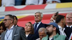 El presidente de la RFEF, Pedro Rocha, antes del encuentro de la fase de grupos de la Eurocopa 2024 disputado entre las selecciones de España y Albania en Düsseldorf (Alemania).