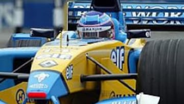 <B>EL MÁS RÁPIDO.</B> Fernando Alonso ha conseguido el mejor tiempo de la sesión de entrenamientos privados en el circuito de Cheste.