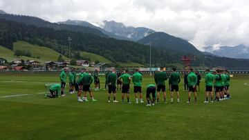 El Betis, en una sesión de Schladming.