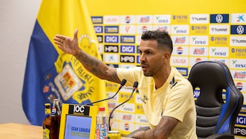 12/02/2026 FUTBOL SEGUNDA DIVISION TEMPORADA 25/26 UD LAS PALMAS Rueda de prensa de Jonathan Viera