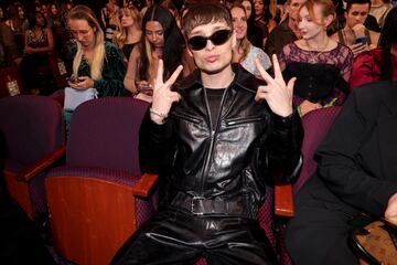 Peso Pluma durante los premios iHeartRadio Music Awards 2024 celebrados en el Dolby Theatre de Los Ángeles.