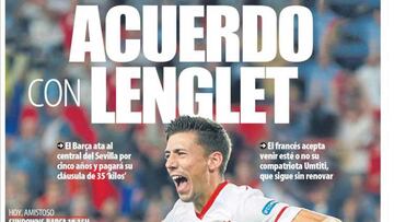 Competencia para Yerry Mina: Barcelona fichará a Lenglet