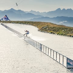 Récord absoluto: Jamie Huser conquista un rail de 140 metros